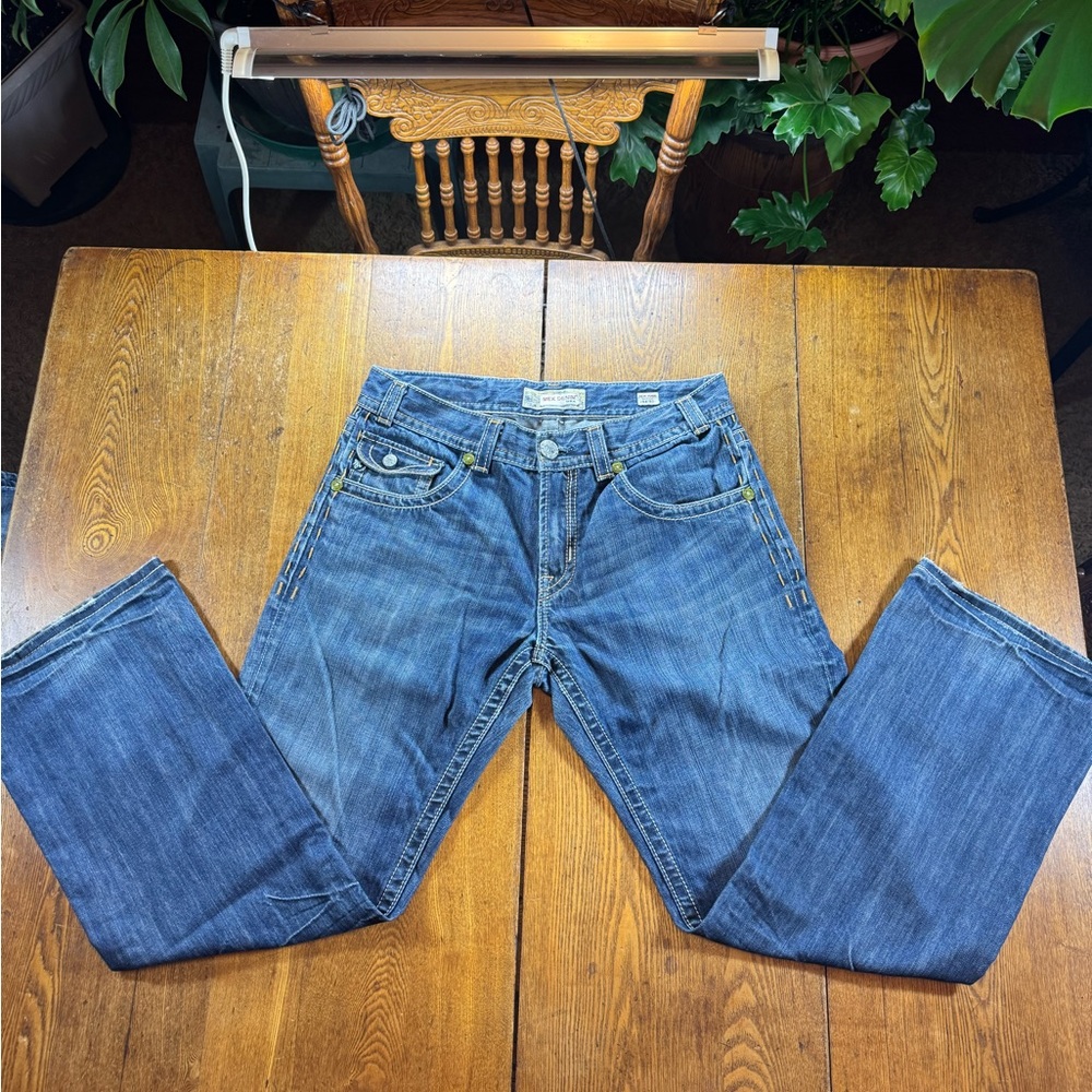 MEK Men's Bootcut Blue Jeans